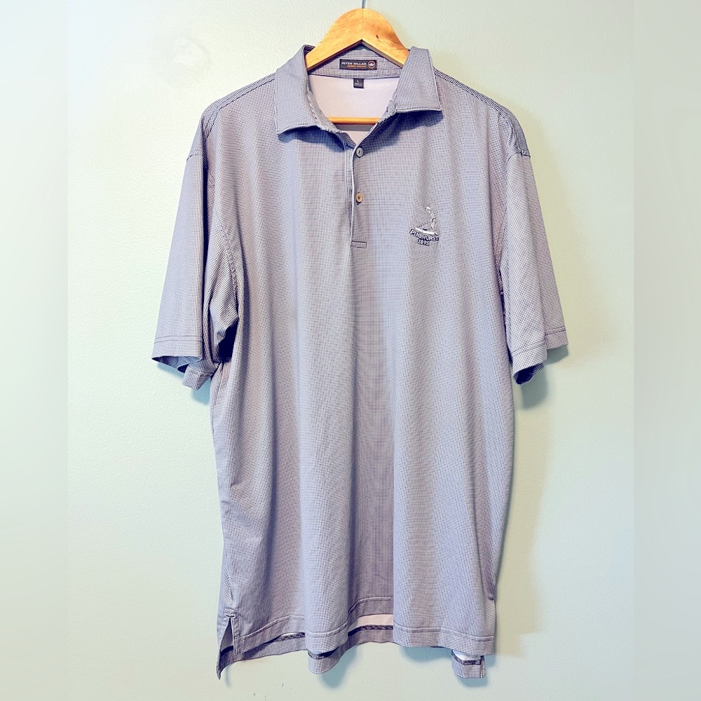 Peter Millar Gray Polo Shirt